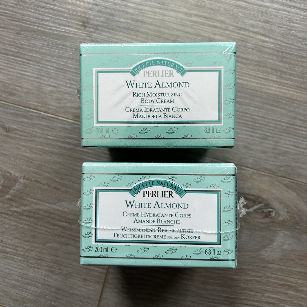 New Perlier‎ WHITE ALMOND Cream MOISTURIZING BODY CREAM 6.8 oz